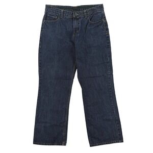 Hurley Jeans Mens 34x30 Blue Dark Wash Regular Straight Denim Pants Casual Y2K